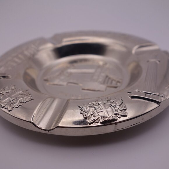 London Tower Bridge Big Ben Nelson's Column Metal Ash Tray - Picture 10 of 11